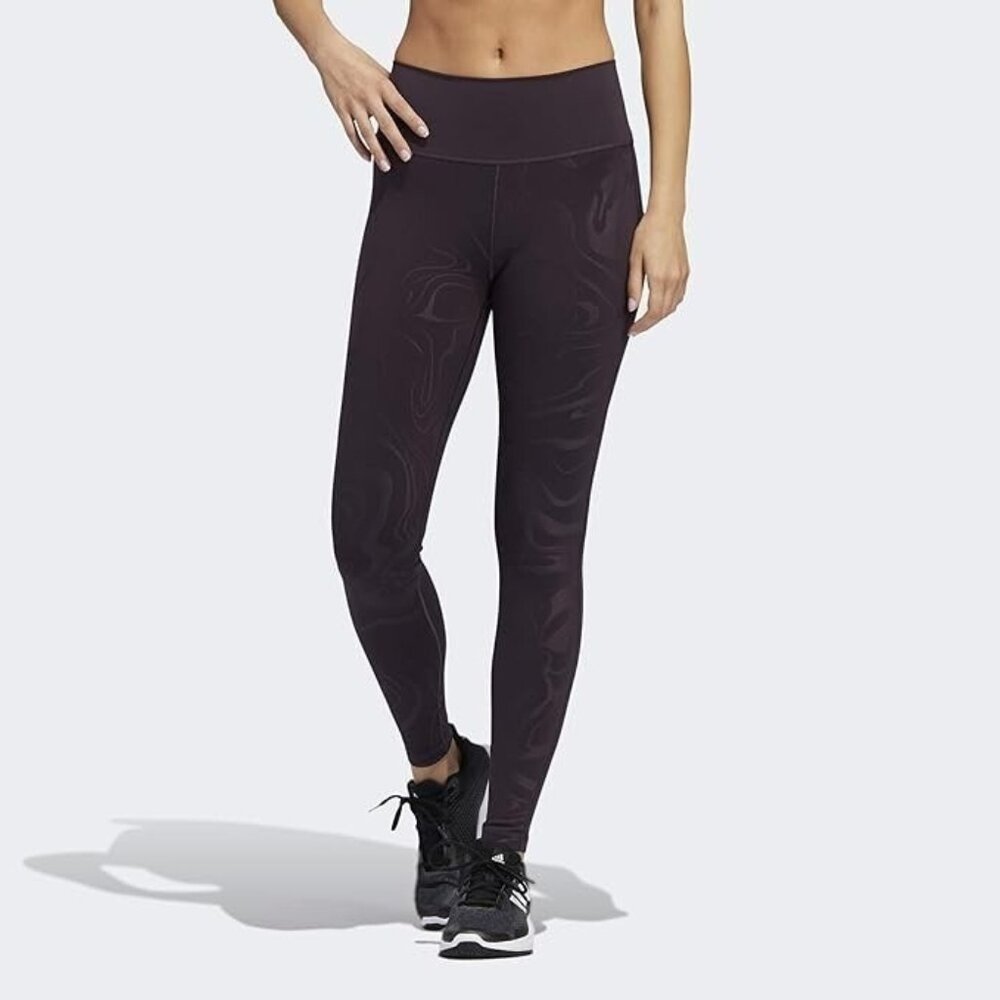 ADIDAS WOMENS BELIEVE THIS LONG GLAM ON TIGHT NOBLE PURPLE